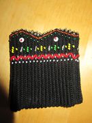 Ansicht auf die Häkelarbeit