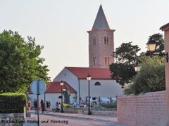 Die Messe auf dem Višeslav Platz vor der Statue von Bischof Grgur von Nin