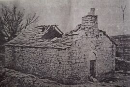 Die zerstörte Kirche. Bild mit freundlicher Genehmigung von Obrovac, Dalmatia