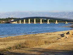 Blick vom Sandstrand in Privlaka 12/2012