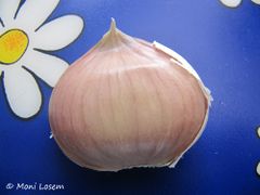 Zehe mit rosa Trennhaut, Markt in Benkovac 09/2015